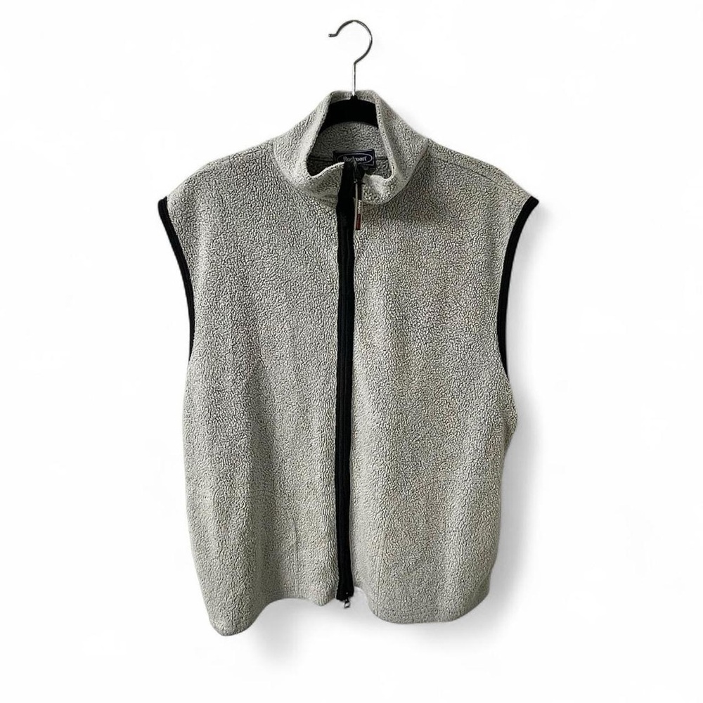 Vintage Grey Zip Up Vest